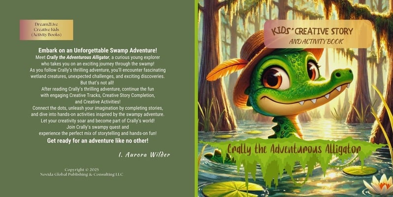 I. Aurora Wilder Crally Adventurous Alligator Front and Back Cover