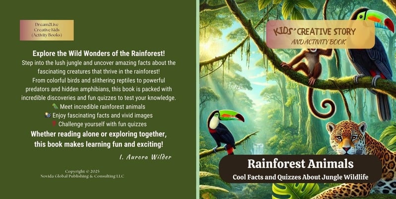 I. Aurora Wilder Rainforest Animals Front and Back Cover
